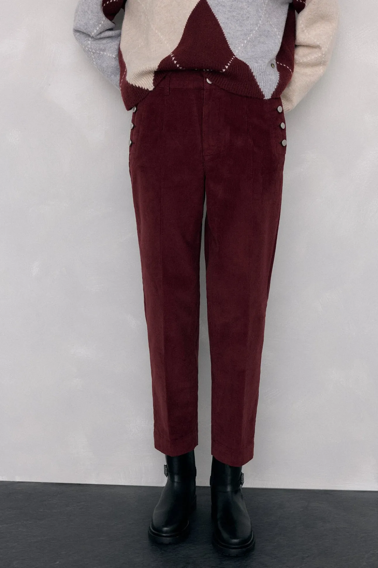 Pantalones pana slim classic