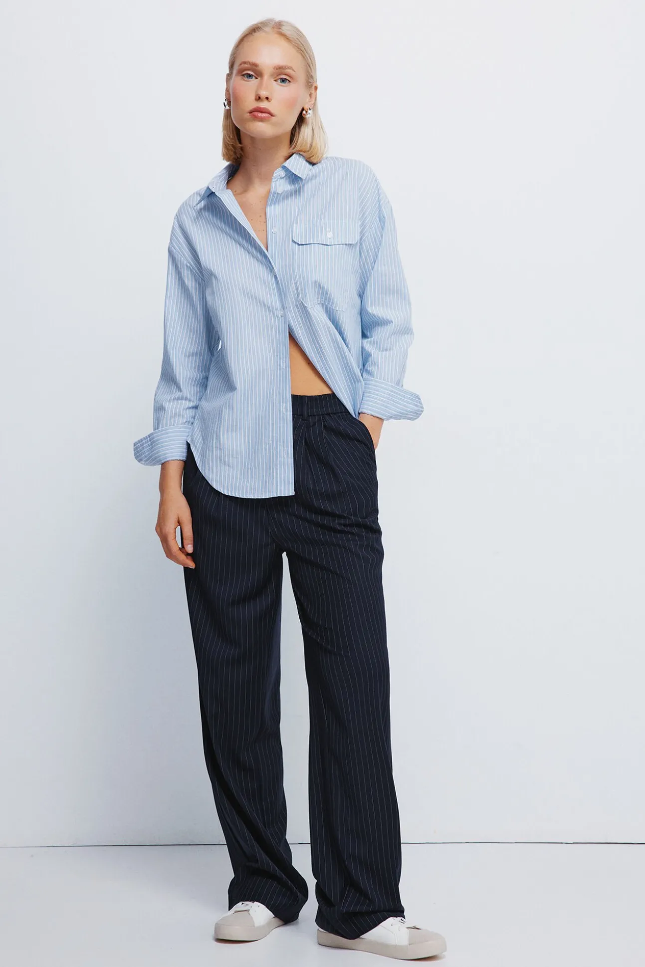 Pantalones pinzas goma cintura