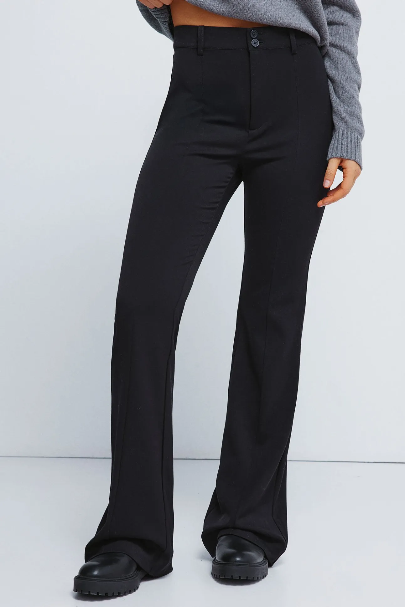 Pantalones rayas flare