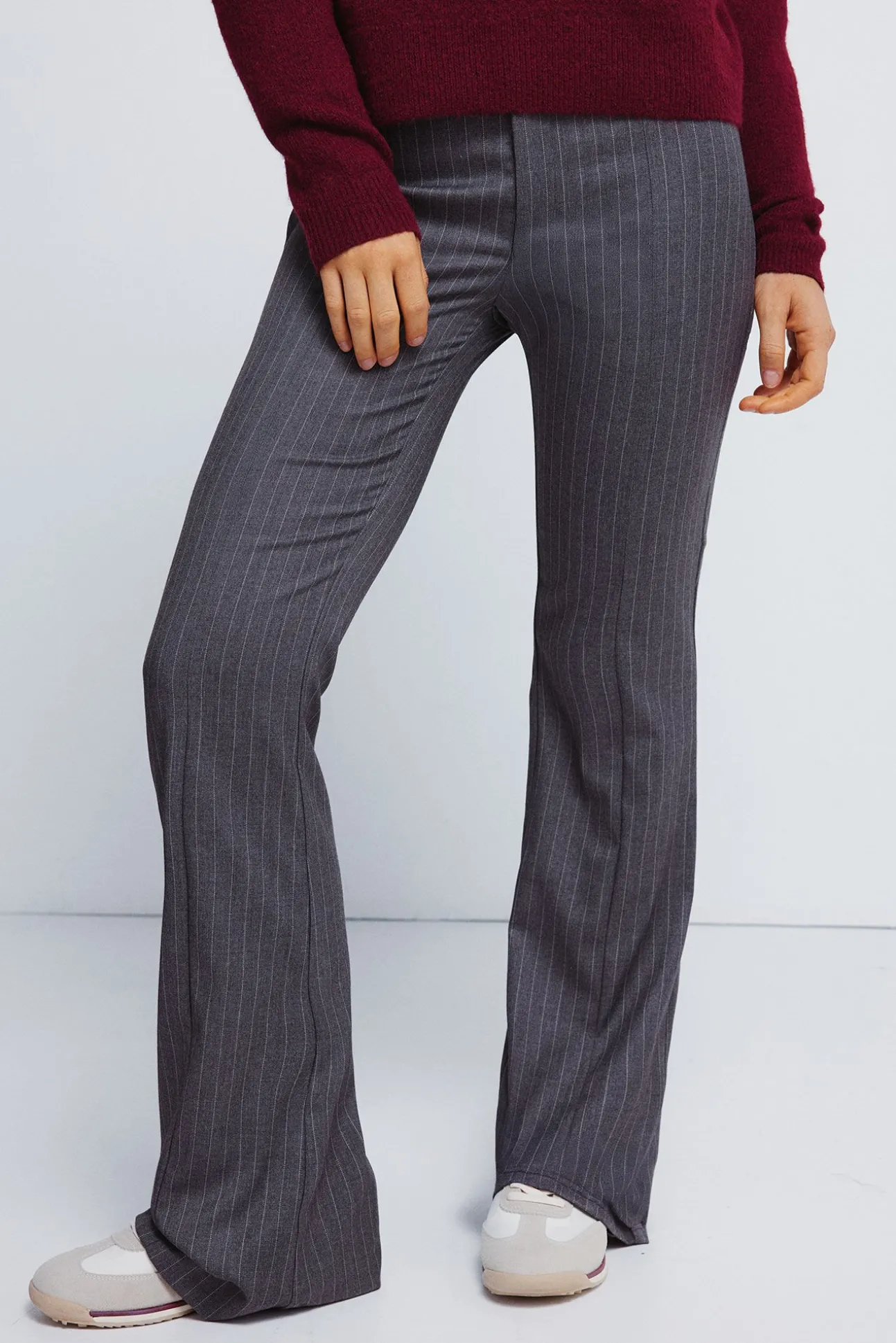 Pantalones rayas flare