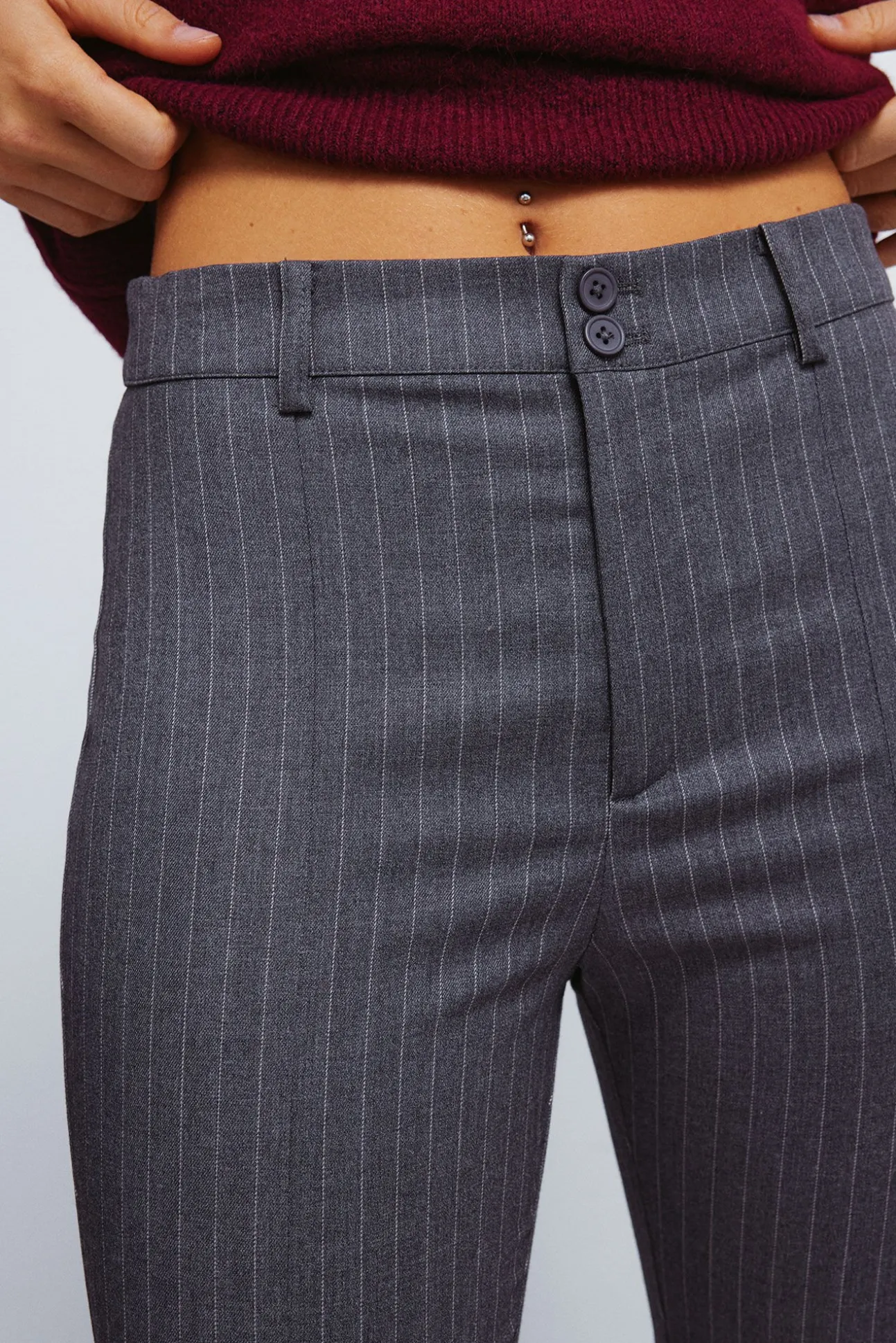 Pantalones rayas flare