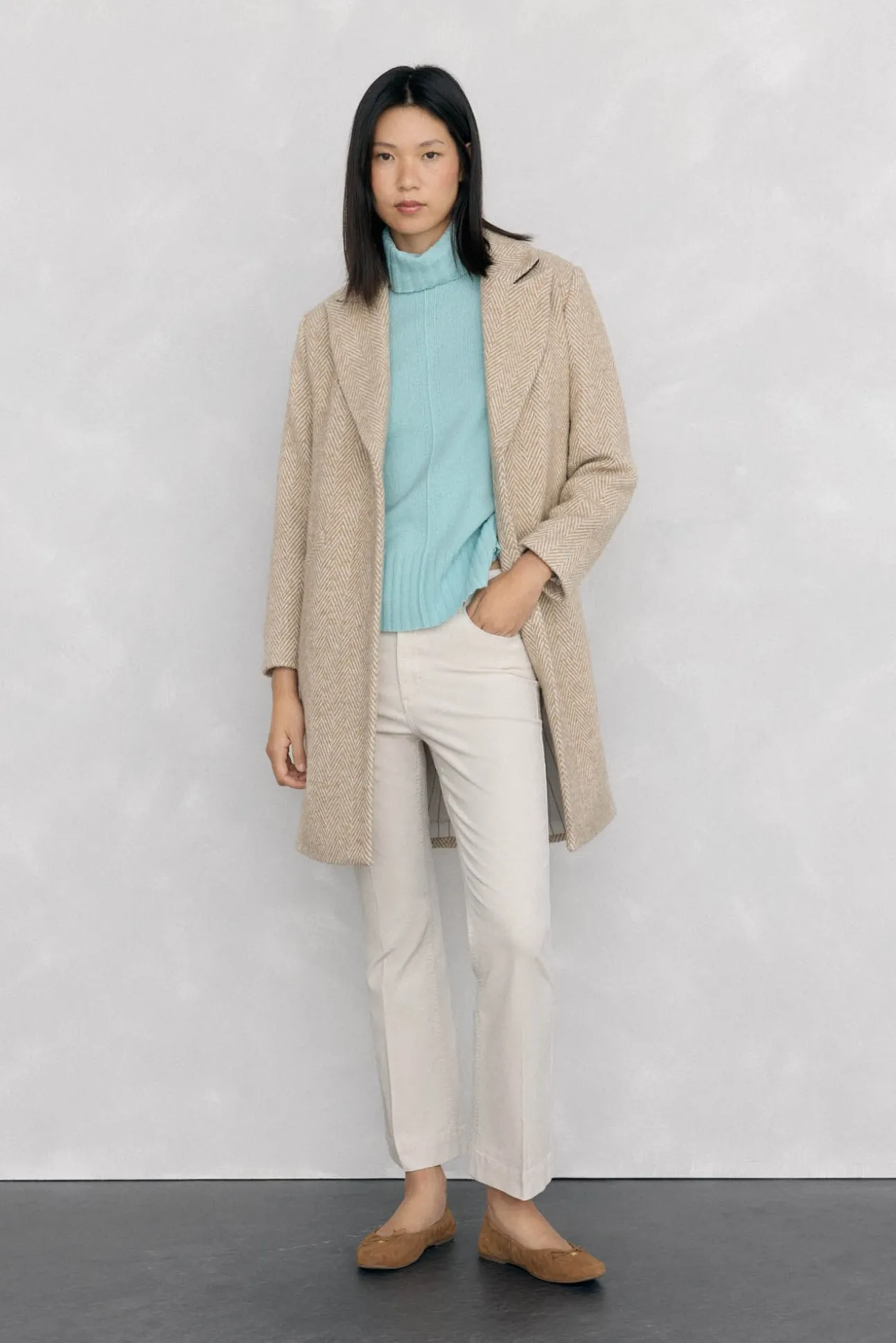 Pantalones terciopelo flare cropped