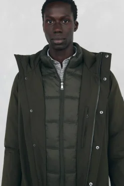 Parka corta capucha
