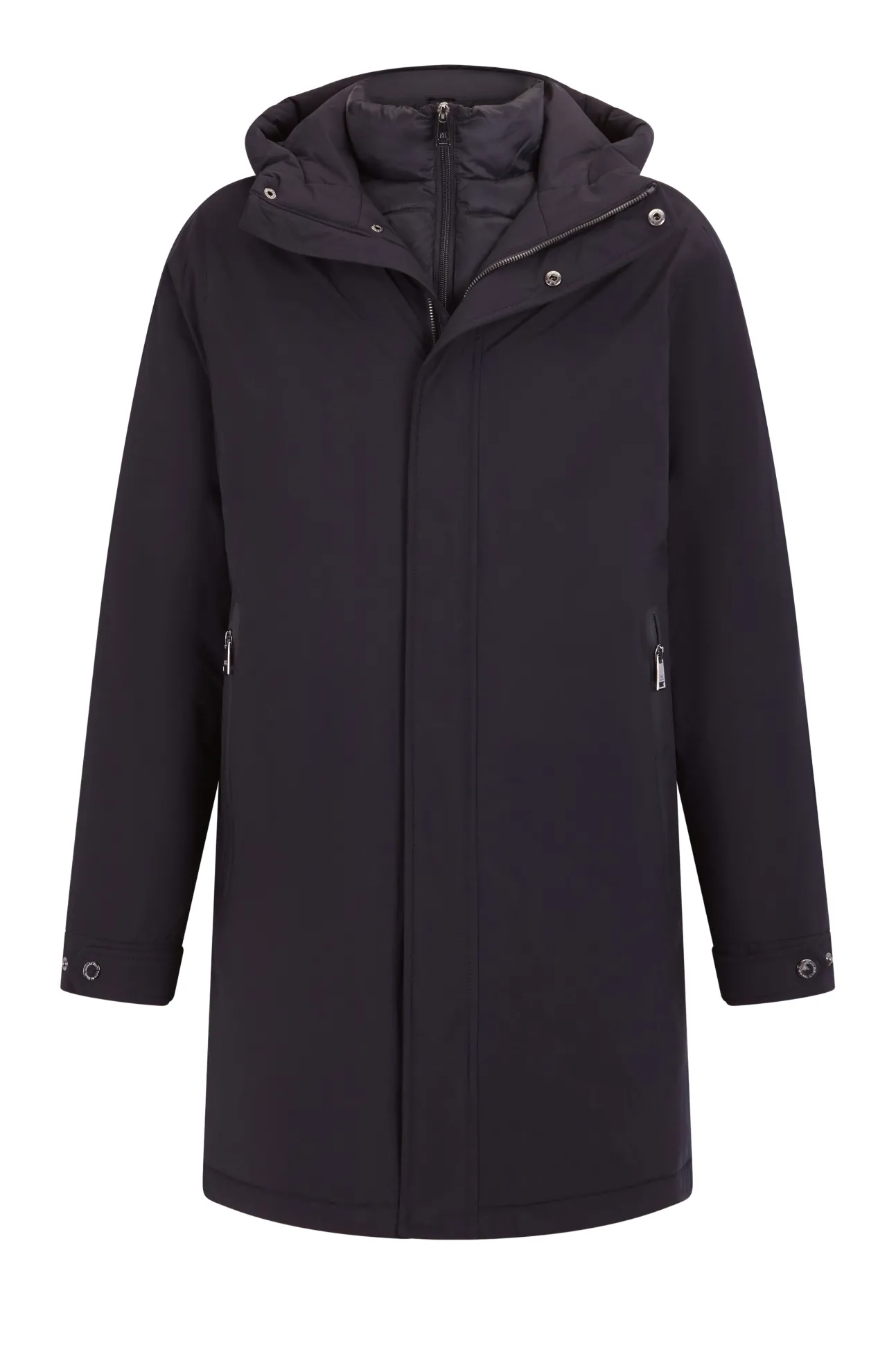Parka corta capucha