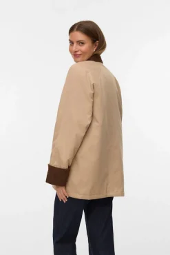Parka encerada multibolsillos