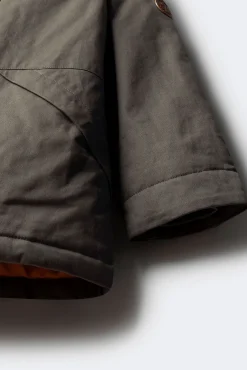 Parka gris niño