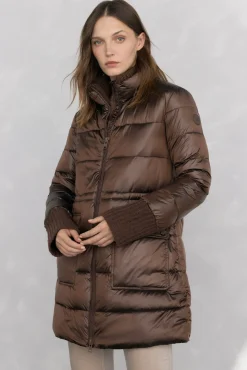 Parka larga acolchada