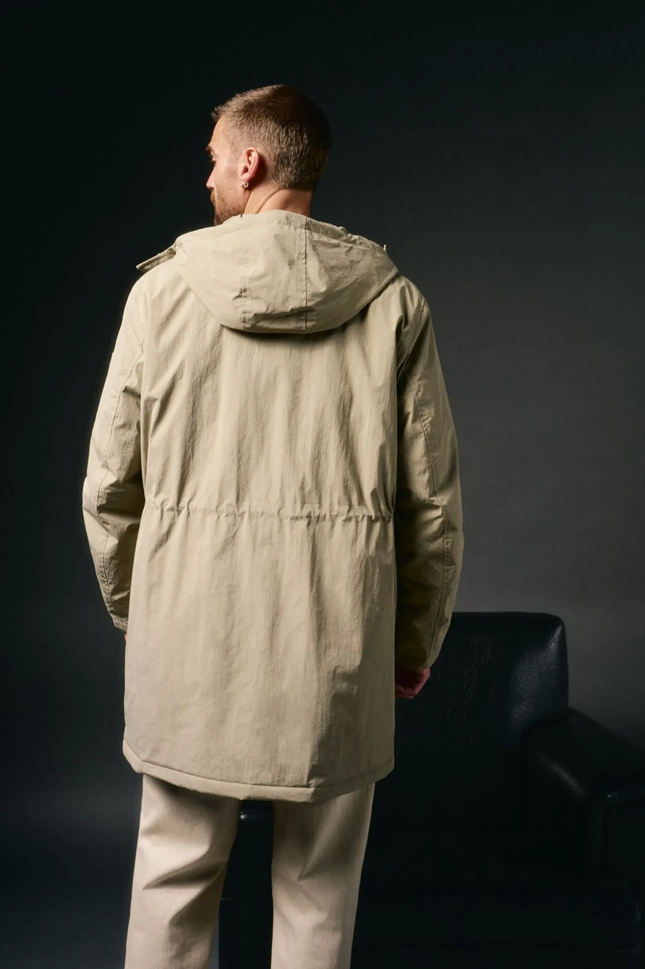 Parka larga acolchada