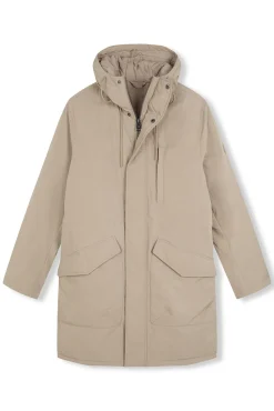 Parka larga acolchada