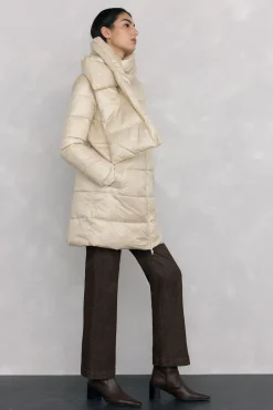 Parka larga bufanda