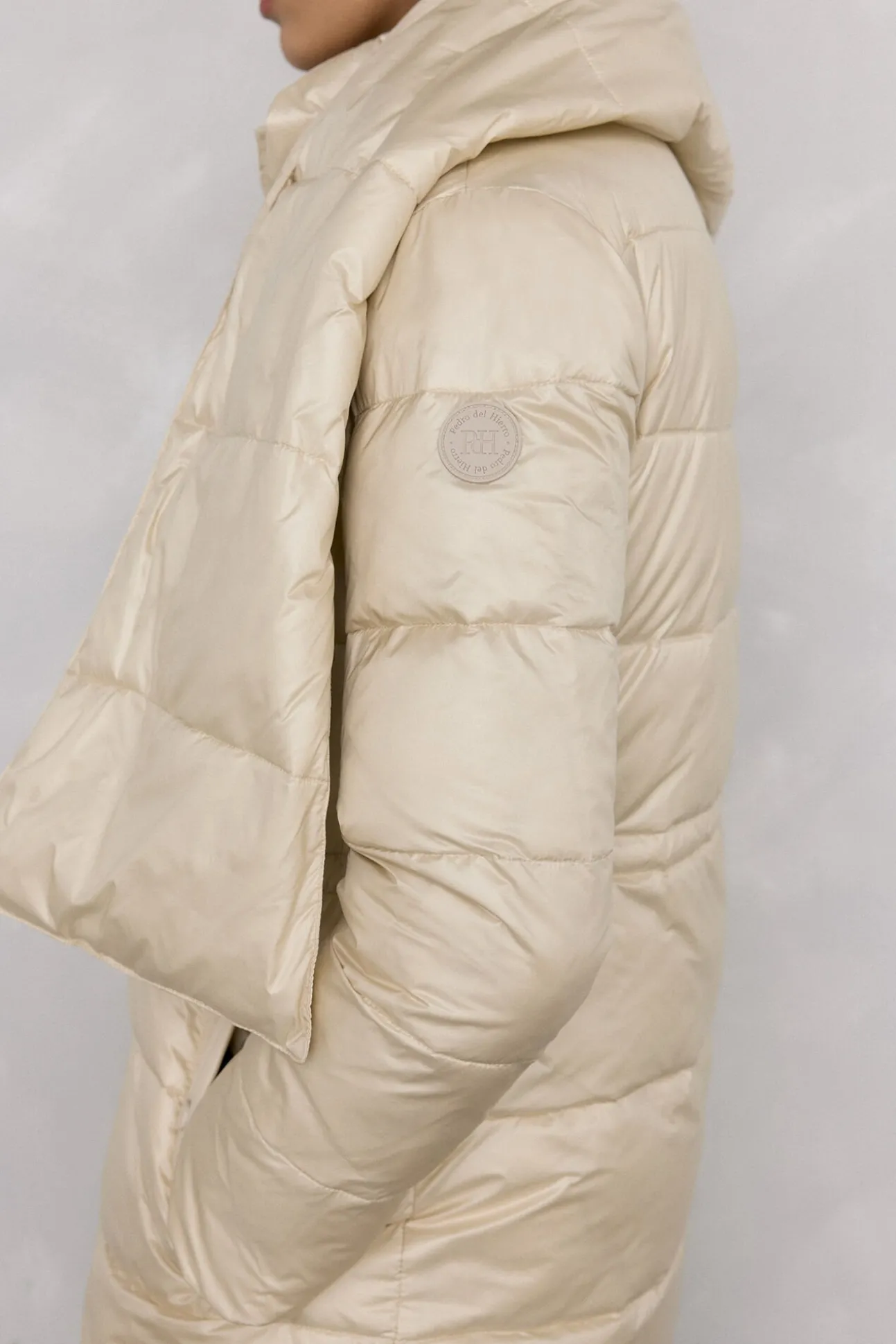Parka larga bufanda