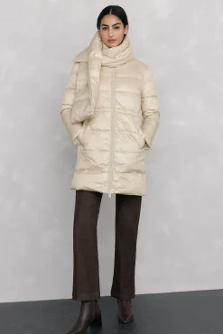 Parka larga bufanda