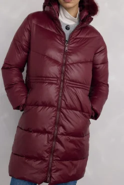 Parka larga capucha