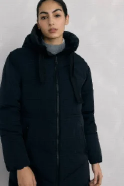 Parka larga capucha