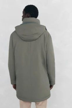 Parka larga capucha con vistas