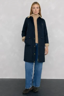 Parka larga encerada