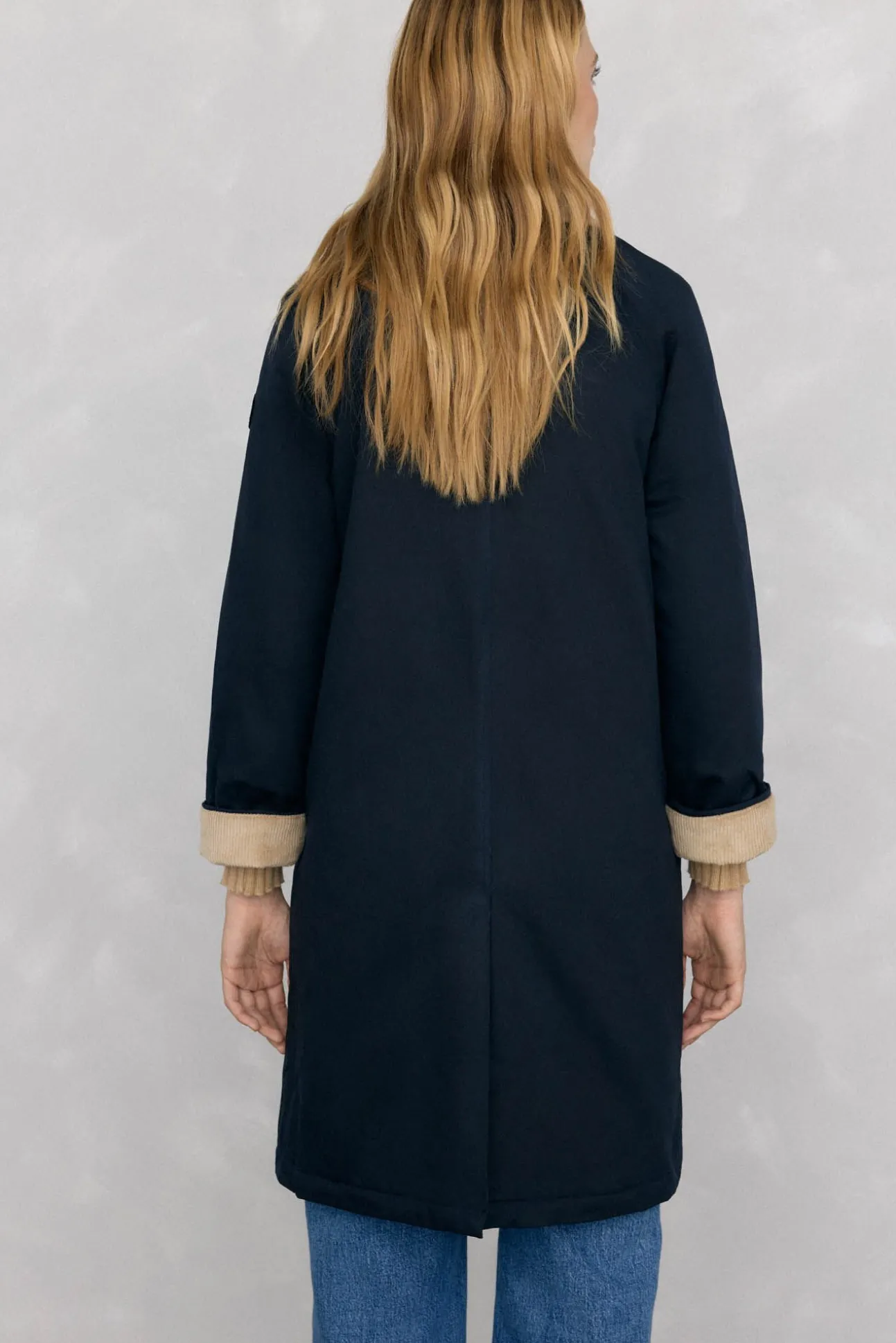 Parka larga encerada