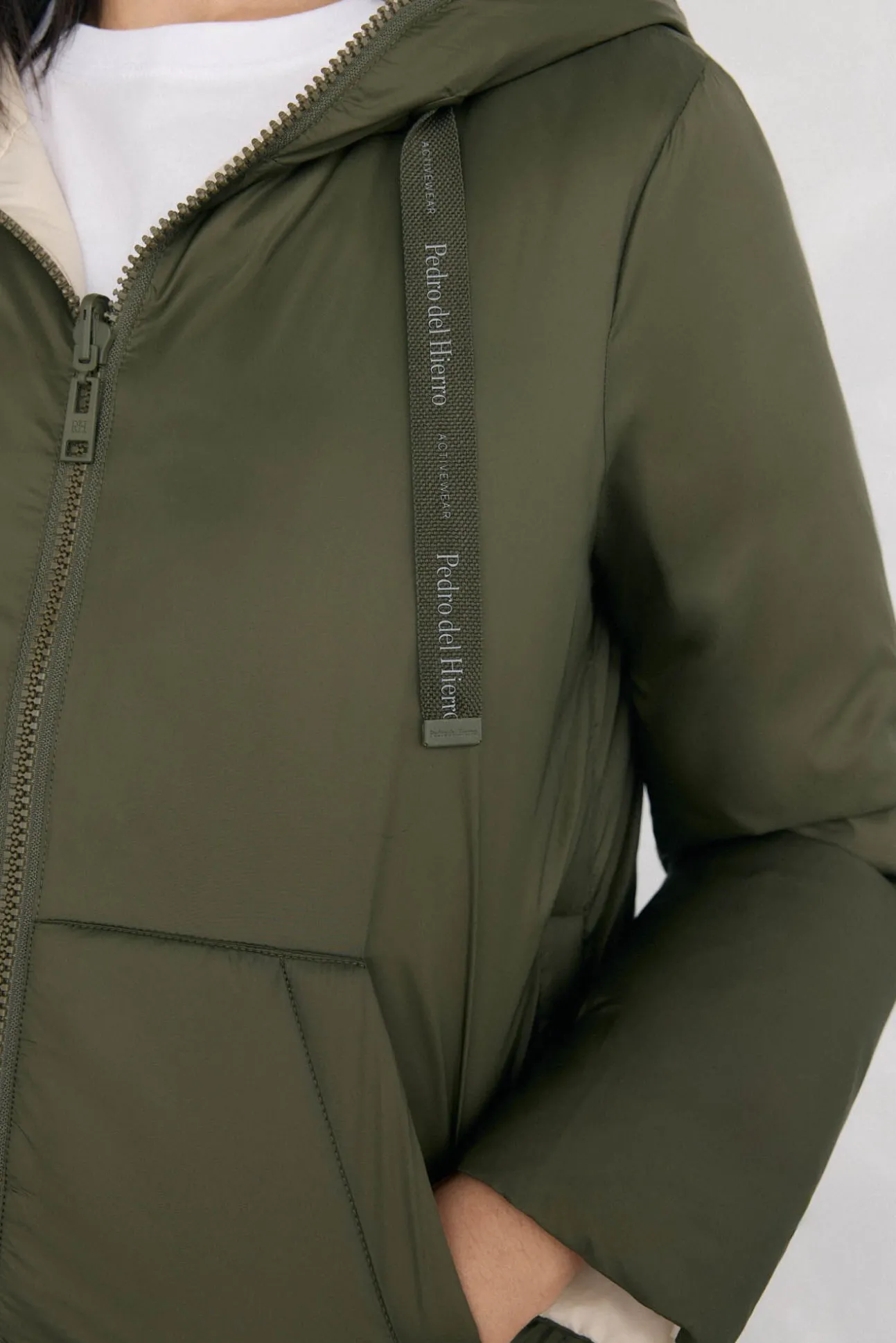 Parka reversible capucha