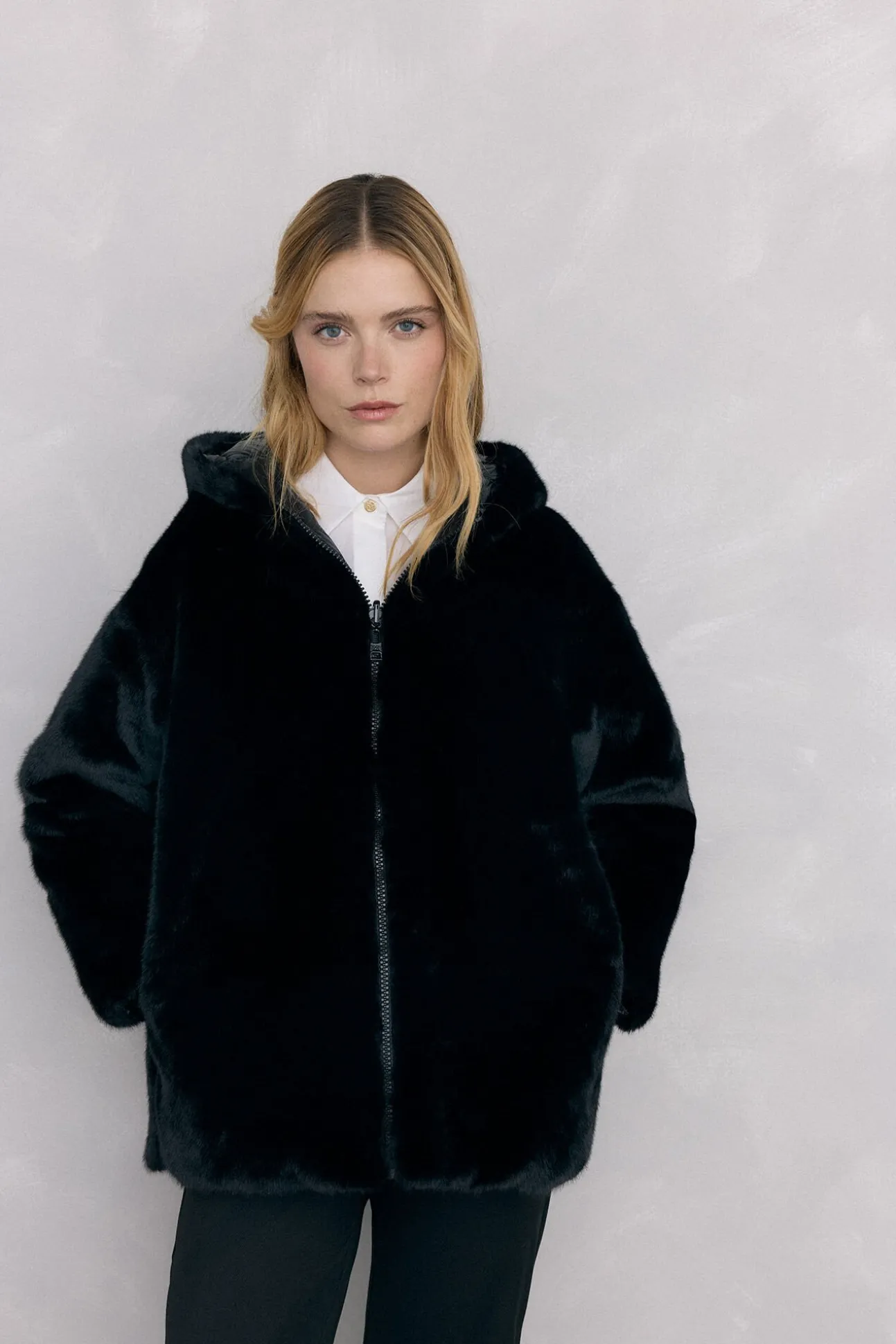 Parka reversible pelo