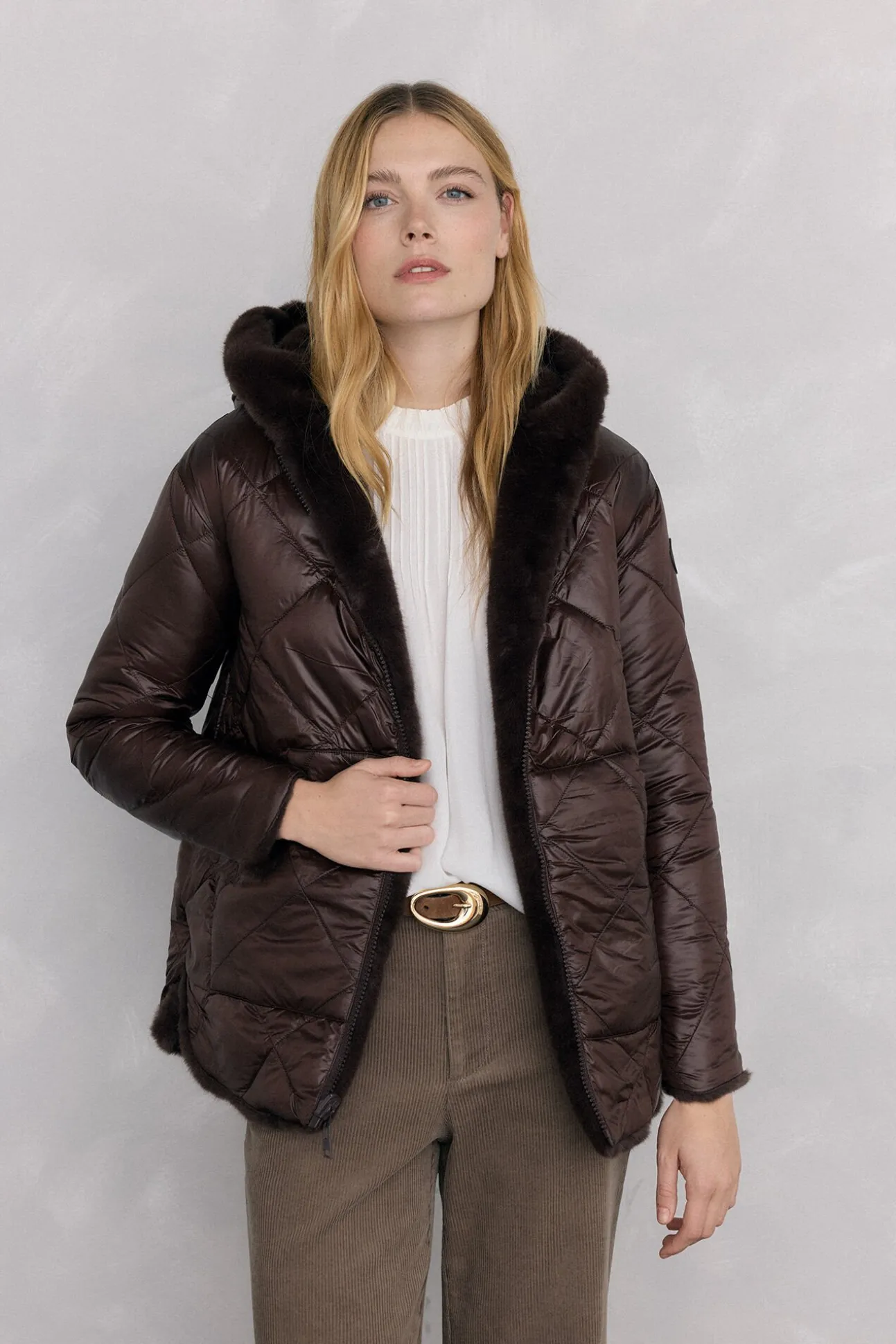 Parka reversible pelo