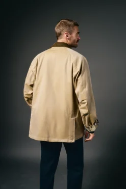 Parka tejido efecto encerado