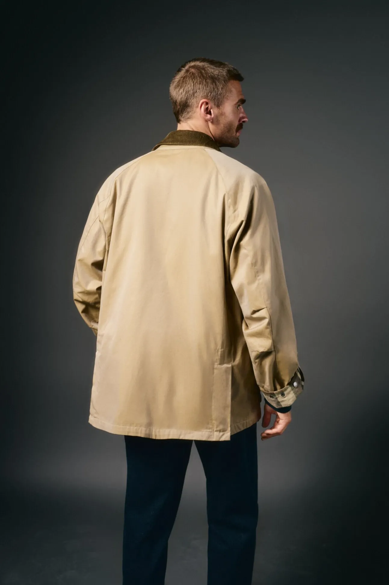 Parka tejido efecto encerado