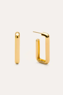 Pendientes Single Pipe Baño Oro