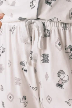 Pijama camisero 100% algodón Snoopy