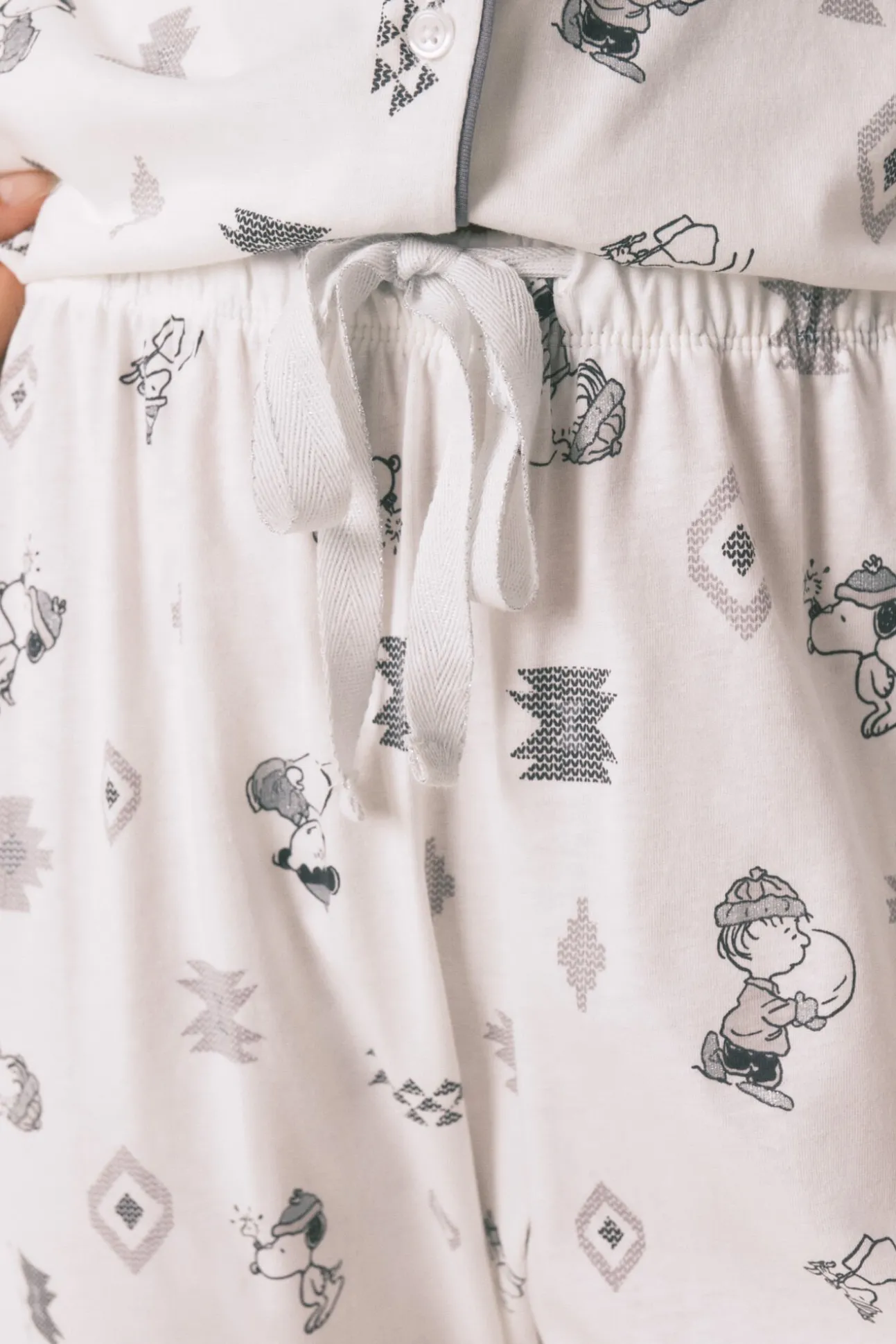Pijama camisero 100% algodón Snoopy