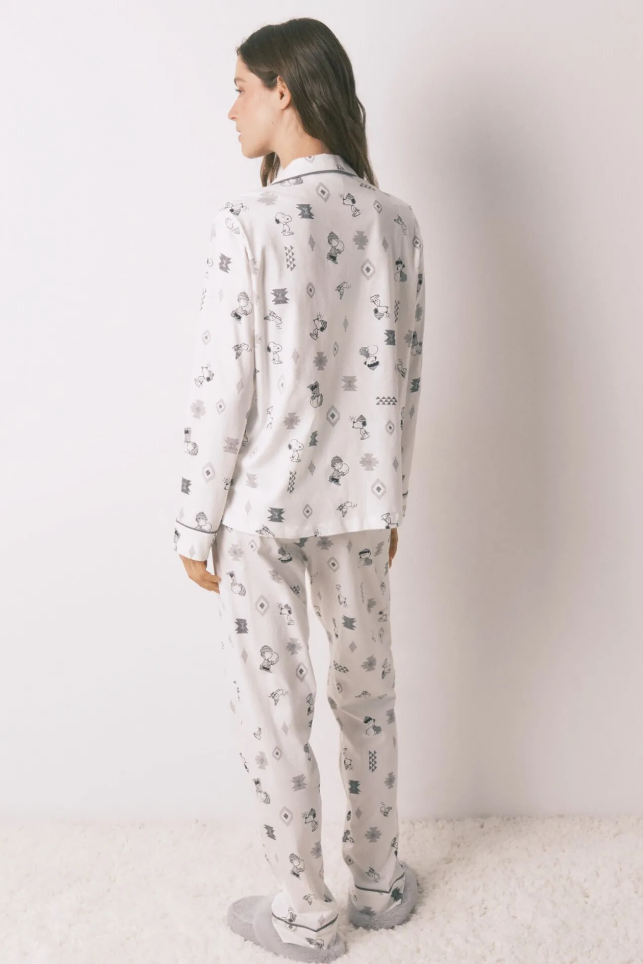 Pijama camisero 100% algodón Snoopy