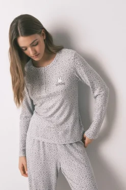 Pijama largo estampado animal Miffy
