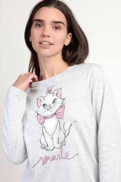 Pijama largo estampado gato Marie Disney