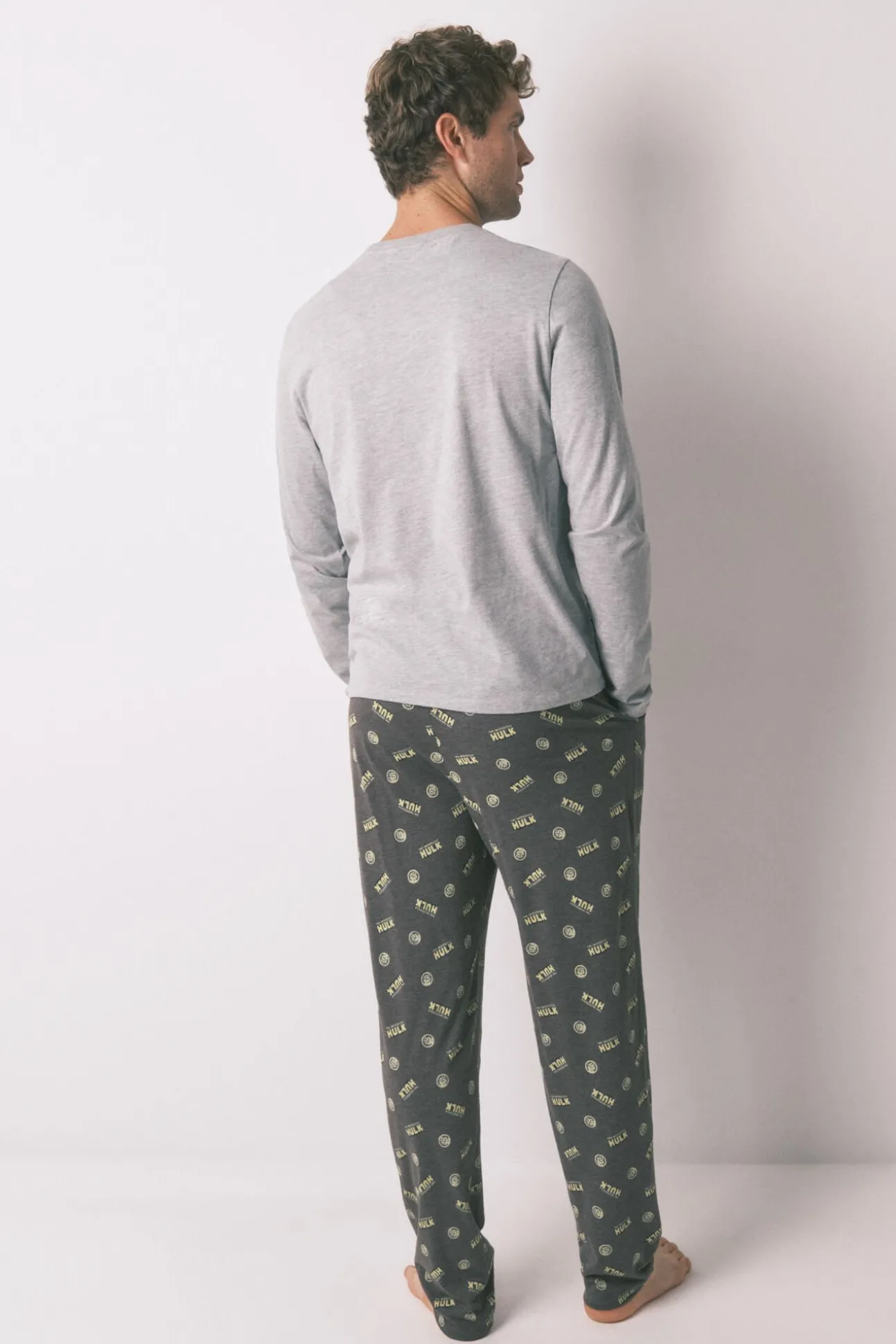 Pijama largo hombre 100% algodón "Hulk"