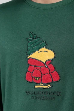 Pijama largo Snoopy 100% algodón para hombre