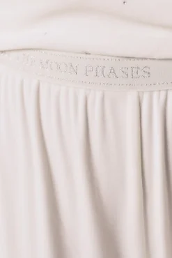 Pijama largo terciopelo suave blanco brillo