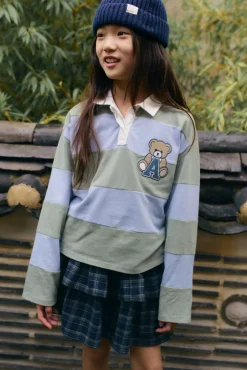Polo a rayas niña