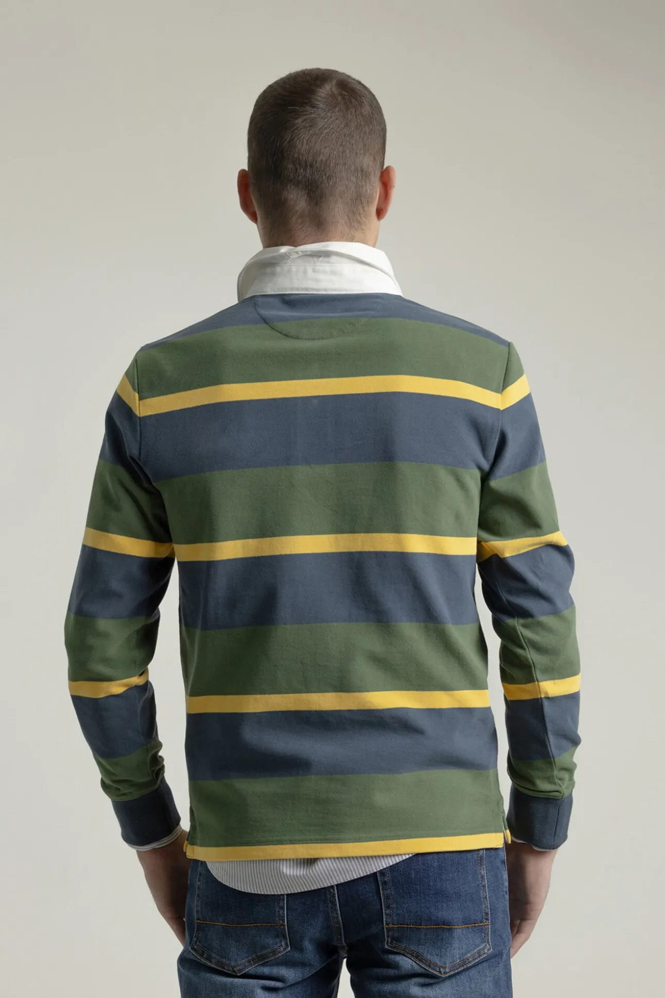 Polo algodón multirayas