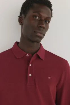 Polo básico manga larga
