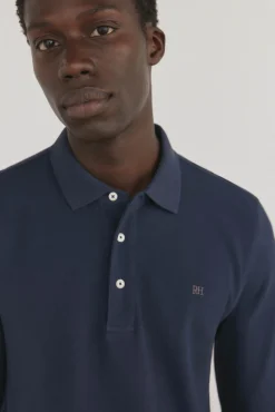 Polo básico manga larga