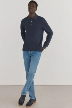 Polo básico manga larga