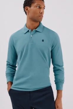 Polo básico manga larga