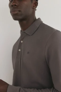 Polo básico manga larga