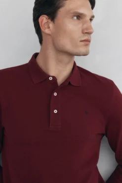 Polo básico manga larga