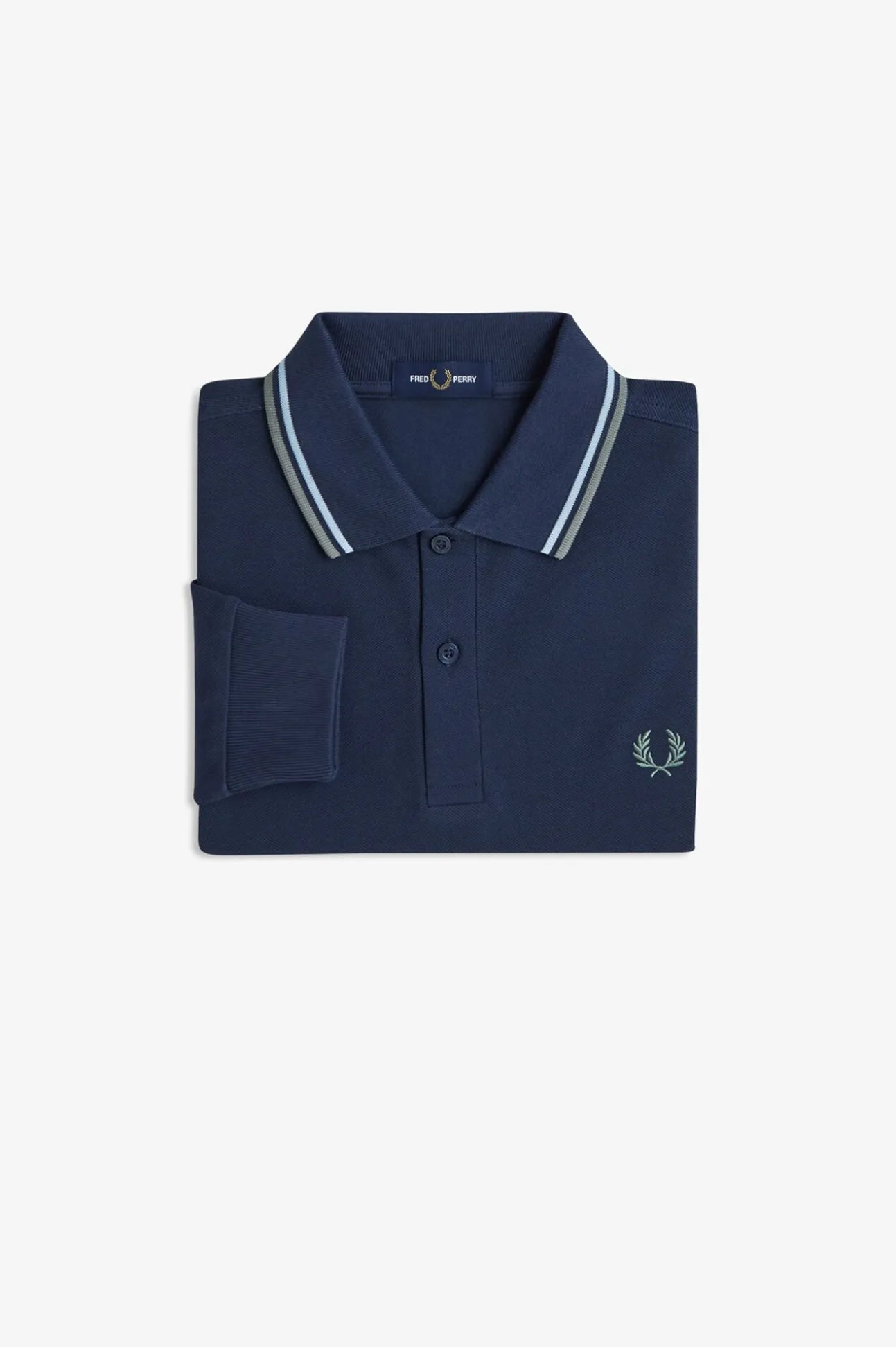 Polo de hombre de piqué de manga larga