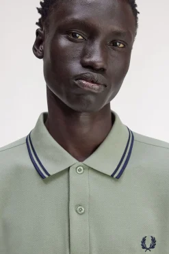 Polo de hombre de piqué de manga larga