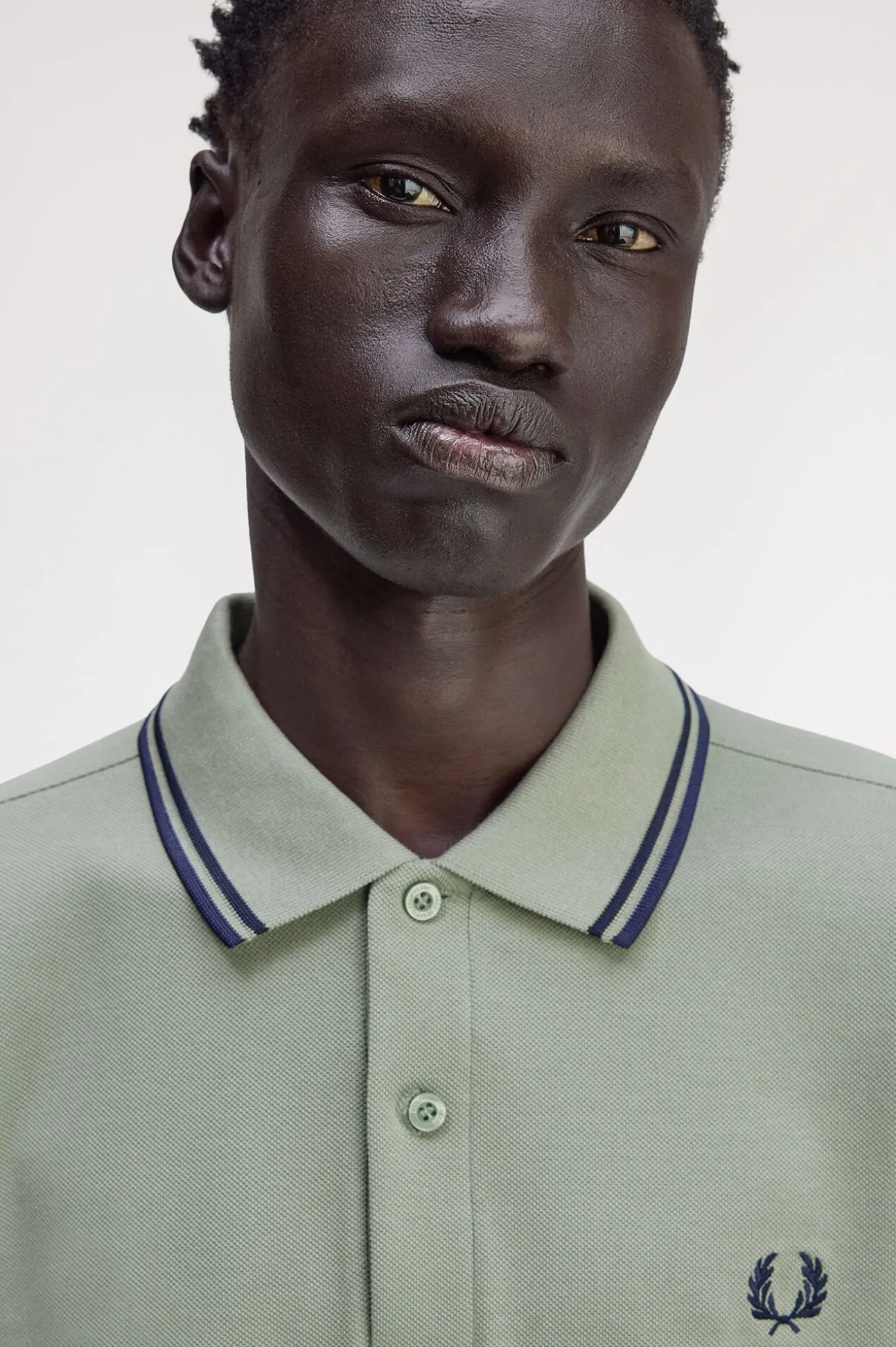 Polo de hombre de piqué de manga larga