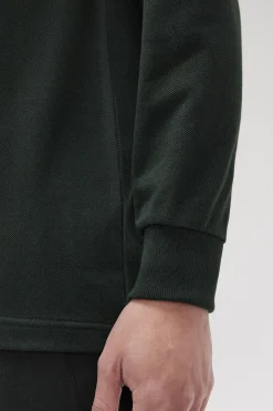 Polo de hombre de piqué de manga larga