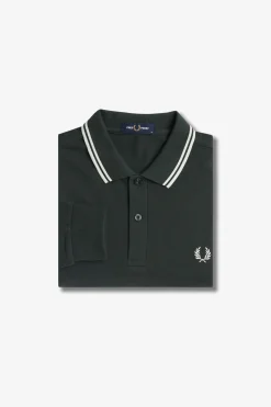 Polo de hombre de piqué de manga larga