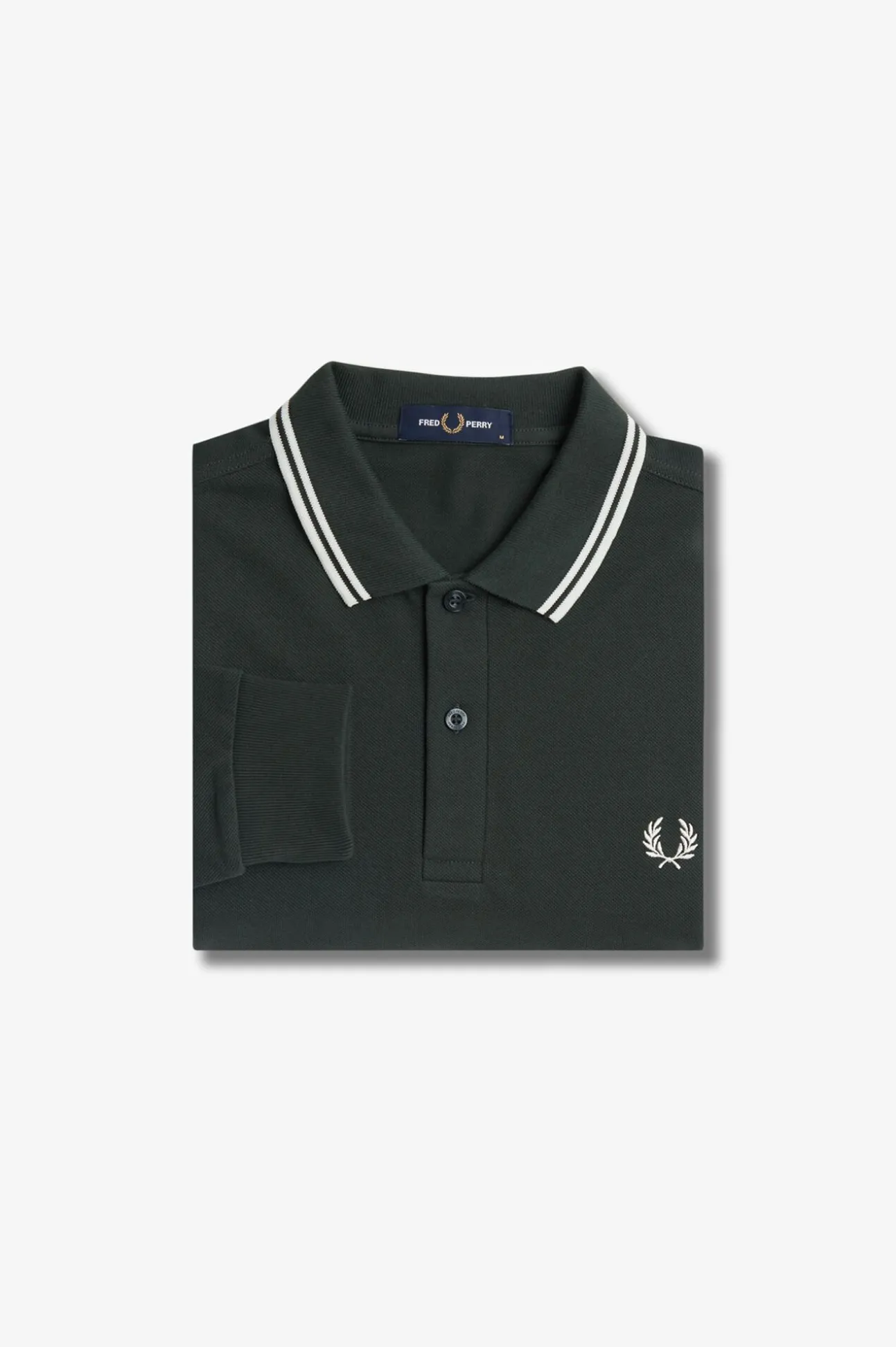 Polo de hombre de piqué de manga larga