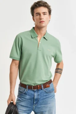 Polo de piqué en contraste